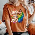 Love Is Love Pride Gay Jesus Pride For Women Women's Oversized Comfort T-Shirt Yam