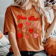You Are Loved Worthy Enough Candy Heart Teacher Valentine Women's Oversized Comfort T-Shirt Yam