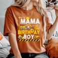 Mama Of The Birthday Boy Construction Worker Bday Party Women's Oversized Comfort T-Shirt Yam