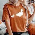 Mama Duck 1 Duckling Animal Family Women's Oversized Comfort T-Shirt Yam