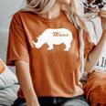 Mama Rhino Animal Father Mother Day Cute Son Daughter Women's Oversized Comfort T-Shirt Yam