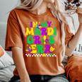 In My Mardi Gras Era Retro Groovy Carnival Party Women Women's Oversized Comfort T-Shirt Yam