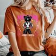 Melanin Rodeo Queen African American Black Cowgirl Western Women's Oversized Comfort T-Shirt Yam