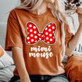 Mimi Mouse Family Vacation Bow Women's Oversized Comfort T-Shirt Yam