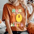 Mom Of The Birthday Girl Boy Double Digits 10Th Birthday Women's Oversized Comfort T-Shirt Yam