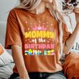 Mommy Mom And Dad Of The Birthday Princess Girl Family Women's Oversized Comfort T-Shirt Yam