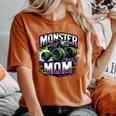 Monster Truck Race Racer Driver Mom Mother's Day Women's Oversized Comfort T-Shirt Yam