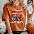 Motorcyle Girl Wife I Kissed A Biker And I Liked It Women's Oversized Comfort T-Shirt Yam