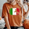 Mythical Unicorn Vintage Italy Italian Flag Horse Lover Women's Oversized Comfort T-Shirt Yam