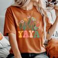 New Yaya Wildflower First Birthday & Baby Shower Women's Oversized Comfort T-Shirt Yam