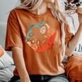 Octopus Retro Vintage Silhouette Vintage Retro Colors Women's Oversized Comfort T-Shirt Yam