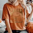 Pisces Girl African American Melanin Birthday Women's Oversized Comfort T-Shirt Yam