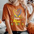 Proud Down Syndrome Mom Awareness Son Daughter Women's Oversized Comfort T-Shirt Yam