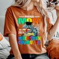 Proud Mom Of A 2024 Kindergarten Graduate Dinosaur Women's Oversized Comfort T-Shirt Yam