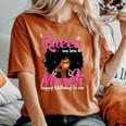 A Queen Was Born In March Birthday Black Afro Girls Women's Oversized Comfort T-Shirt Yam