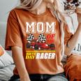 Race Car Party Mom Of The Birthday Racer Racing Theme Family Women's Oversized Comfort T-Shirt Yam