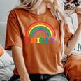 Rainbow Pride Gay Lgbt Parade Philly Philadelphia Women's Oversized Comfort T-Shirt Yam