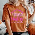 Realtor House Hustler Real Estate Agent Advertising Women's Oversized Comfort T-Shirt Yam