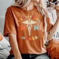 Registered Nurse Rn Nursing Nurse Women's Oversized Comfort T-Shirt Yam