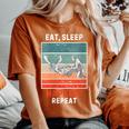 Retro Eat Sleep Hapkido Repeat Vintage Grunge Hapkido Women's Oversized Comfort T-Shirt Yam