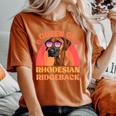 Ridgeback Queen Of Rhodesian Ridgeback Owner Vintage Women's Oversized Comfort T-Shirt Yam