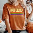 San Diego Gay Pride 2019 World Parade Rainbow Flag Lgbt Women's Oversized Comfort T-Shirt Yam