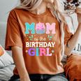 Squish Mom Mallow Matching Squish Birthday Girl Mother's Day Women's Oversized Comfort T-Shirt Yam