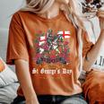 St Georges Day Outfit Idea For & Novelty English Flag Women's Oversized Comfort T-Shirt Yam
