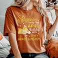 Stepping Into My April Birthday Girls Shoes Bday Women's Oversized Comfort T-Shirt Yam