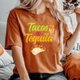 Tacos And Tequila Cinco De Mayo Women's Oversized Comfort T-Shirt Yam