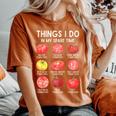 Things I Do In My Spare Time Tomatoes Gardening Plant Lover Women's Oversized Comfort T-Shirt Yam