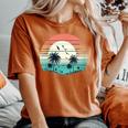 Tropical Beach Vintage Retro Style 70S 80S Women's Oversized Comfort T-Shirt Yam