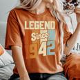 Vintage 1942 81 Birthday Decorations 81St Birthday Women's Oversized Comfort T-Shirt Yam