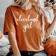Vintage Cleveland Ohio Girl I Love Ohio Girls Women's Oversized Comfort T-Shirt Yam