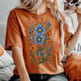 Vintage Floral Aesthetics And Streetwear Flair Women's Oversized Comfort T-Shirt Yam