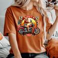 Vintage Texas Pin-Up Girl Biker American Dream Ride Women's Oversized Comfort T-Shirt Yam