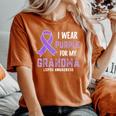 I Wear Purple For My Grandma Lupus Awareness Women's Oversized Comfort T-Shirt Yam