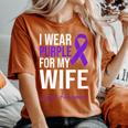 I Wear Purple For My Wife Lupus Warrior Lupus Women's Oversized Comfort T-Shirt Yam