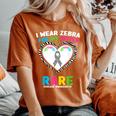 I Wear Zebra For My Sister Rare Disease Awareness Women's Oversized Comfort T-Shirt Yam