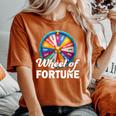 Wheel Of Fortune Clothes Fathers Day Wheel Of Fortune Dad Women's Oversized Comfort T-Shirt Yam