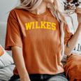 Wilkes Vintage Arch University Retro For Women Women's Oversized Comfort T-Shirt Yam