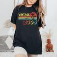 19 Years Old Vintage 2005 Birthday For Women Women's Oversized Comfort T-Shirt Black