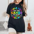 1St Grade Field Day 2024 Let Game Begin For Kid Teacher Girl Women's Oversized Comfort T-Shirt Black