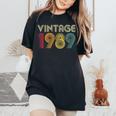 31Th Birthday Vintage 1989 Retro Mom Dad Women's Oversized Comfort T-Shirt Black