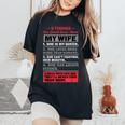 5 Things You Should Know About My Wife Husbandidea Women's Oversized Comfort T-Shirt Black