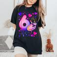 6Th Birthday Girl 6 Years Painting Art Number 6 Women's Oversized Comfort T-Shirt Black