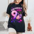 9Th Birthday Girl 9 Years Painting Art Number 9 Women's Oversized Comfort T-Shirt Black