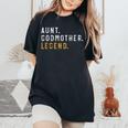 Aunt Godmother Legend Mommy Mom Happy Mother's Day Vintage Women's Oversized Comfort T-Shirt Black