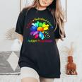 Autism Awareness Accept Understand Love Asd Sunflower Women Women's Oversized Comfort T-Shirt Black
