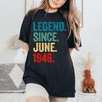 Awesome Since June 1946 Vintage 78Th Birthday Women Women's Oversized Comfort T-Shirt Black
